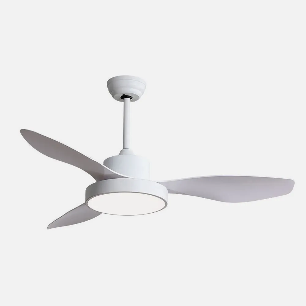 Nº2 Ventilador Dc Hayate 48w 4080lm Blanco 3 Asp 39/54x120x120cm 3000-4000-6000k C/remoto, Memoria Y Temporizador