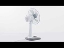 VENTILADOR SOBREMESA ARROYO GRANDE BLANCO/GRIS 3VEL 45W 5 ASPAS OSCILANTE Y ROTATORIO 65X43X26CM