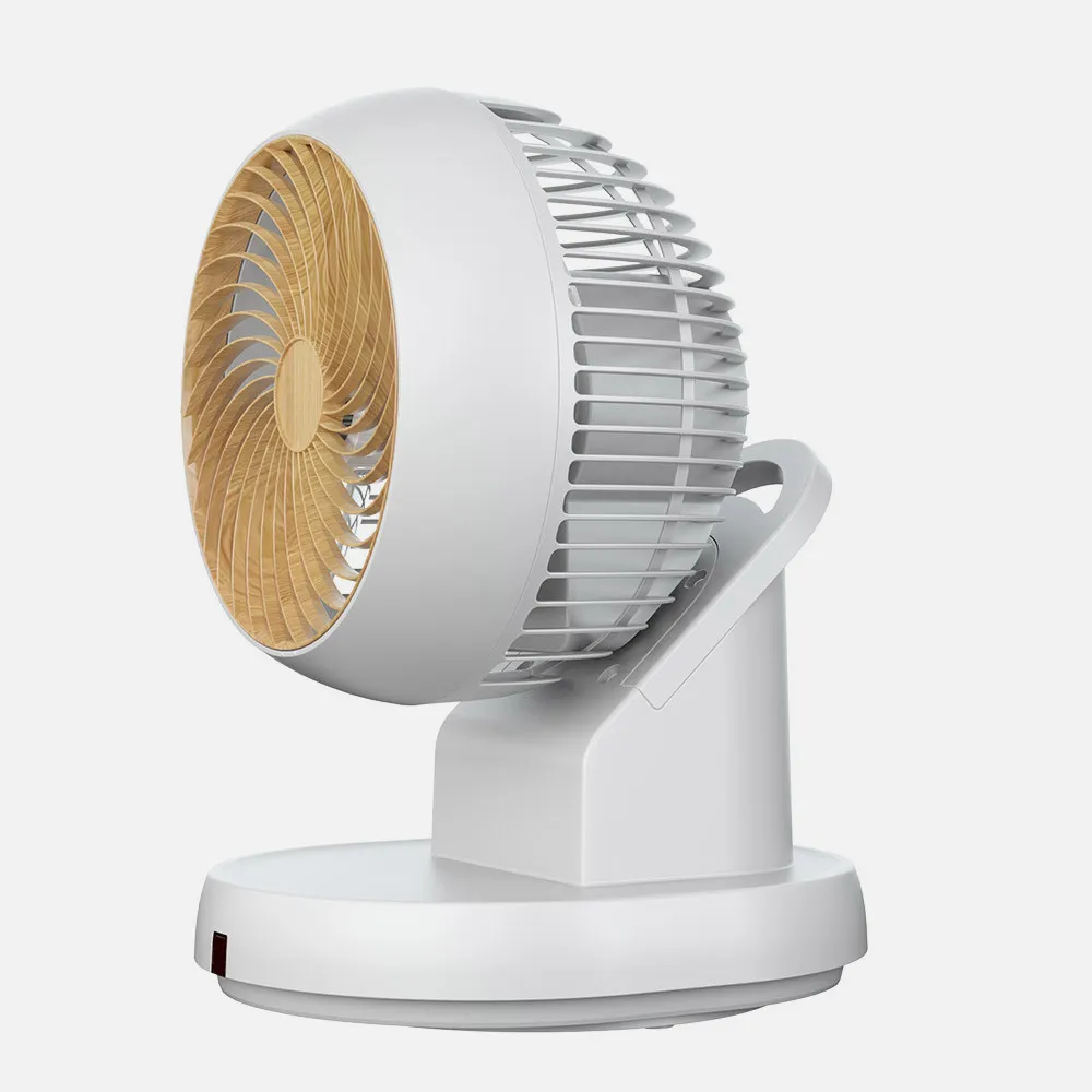 Ventilador Sobremesa Urbel Blanco/haya 30w 4vel 31,5x 21x24cm Oscilación 3d Remoto, Temporizador 